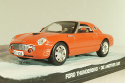 Ford Thunderbird from movie "Die another day" 2002, oranger, James Bond Modellauto Collection #27 , Altaya 1:43