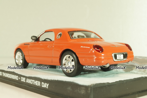 Ford Thunderbird from movie "Die another day" 2002, oranger, James Bond Modellauto Collection #27 , Altaya 1:43