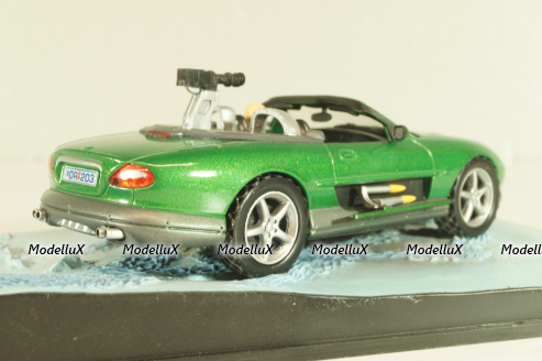 Jaguar XKR from movie "Die another day" 2002, green, James Bond Modellauto Collection №6, Altaya 1:43