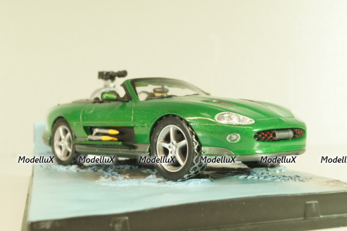 Jaguar XKR from movie "Die another day" 2002, green, James Bond Modellauto Collection №6, Altaya 1:43