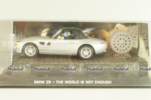 BMW Z8 from movie "The world is not enough" 1999, silver, James Bond Modellauto Collection №4 , Altaya 1:43