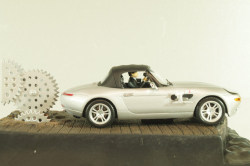 BMW Z8 from movie "The world is not enough" 1999, silver, James Bond Modellauto Collection №4 , Altaya 1:43