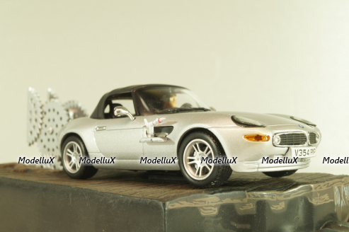 BMW Z8 from movie "The world is not enough" 1999, silver, James Bond Modellauto Collection №4 , Altaya 1:43