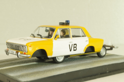 Ваз-2103 Жигули from movie "The living daylights" 1987, yellow/white, James Bond Modellauto Collection #26, Altaya 1:43