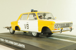 Ваз-2103 Жигули from movie "The living daylights" 1987, yellow/white, James Bond Modellauto Collection #26, Altaya 1:43