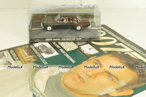 Toyota 2000 GT from movie "You only live twice" 1967, white, James Bond Modellauto Collection #7, Altaya 1:43 С журналом!