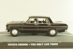 Toyota Crown from movie "You only live twice" 1967, black, James Bond Modellauto Collection #56, Altaya 1:43