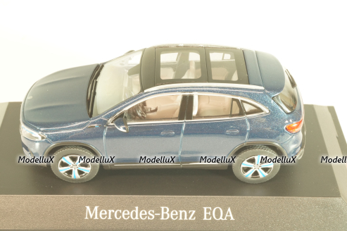 Mercedes EQA (H243) 2021 metallic-dark blue, B66960824, Herpa 1:43