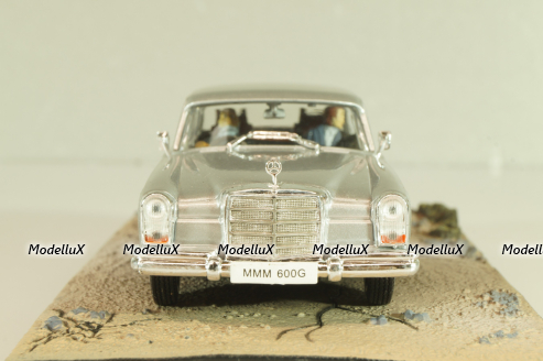 Mercedes-Benz 600 (W100) from movie "On her Majesty's secret service" 1969, silver, James Bond Modellauto Collection #32, Altaya 1:43