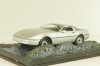 Chevrolet Corvette (C4) from movie "A view to a kill" 1985, silver, James Bond Modellauto Collection #37, Altaya 1:43
