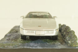 Chevrolet Corvette (C4) from movie "A view to a kill" 1985, silver, James Bond Modellauto Collection #37, Altaya 1:43
