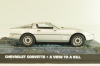 Chevrolet Corvette (C4) from movie "A view to a kill" 1985, silver, James Bond Modellauto Collection #37, Altaya 1:43