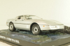 Chevrolet Corvette (C4) from movie "A view to a kill" 1985, silver, James Bond Modellauto Collection #37, Altaya 1:43