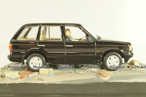 Range Rover (P38) from movie "Tomorrow never dies" 1997, black, James Bond Modellauto Collection #34, Altaya 1:43
