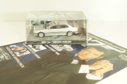 BMW 750iL (E38) from movie "Tomorrow never dies" 1997, silver, James Bond Modellauto Collection #15, Altaya 1:43