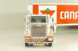 Chevrolet Bison with semi-trailer Canadian Tire, 1978, white/orange, American trucks, France №81, Altaya 1:43