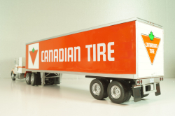 Chevrolet Bison with semi-trailer Canadian Tire, 1978, white/orange, American trucks, France №81, Altaya 1:43