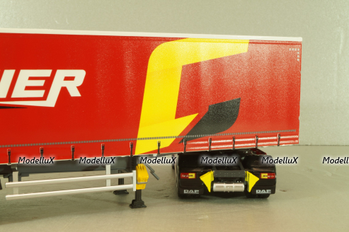 DAF XG with semi-trailer "Carpentier" 2008, red, 117898, Eligor 1:43 