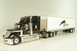 International Lonestar with semi-trailer Panther, 2016, black/white, American trucks, France №82, Altaya 1:43