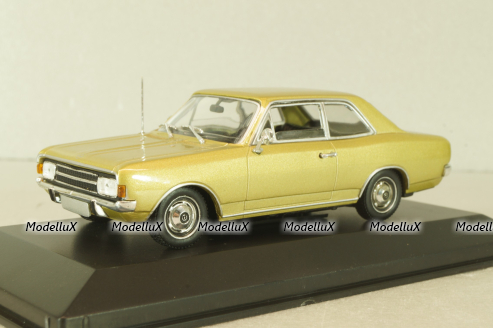 Opel Rekord C 2-door 1968, gold, 430046101, Minichamps 1:43