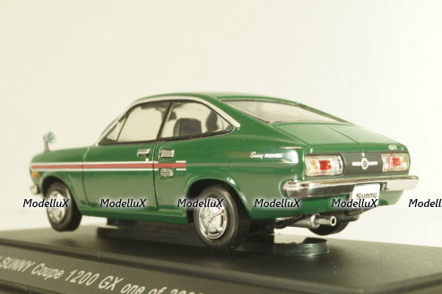 Nissan Sunny Coupe 1200 GX 1970, green, 176, EBBRO 1:43
