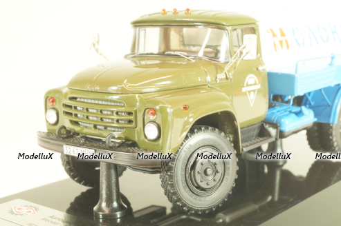 АЦПТ-4,1 автомобиль-цистерна "Молоко"  на шасси Зил-130 1986 г., хаки/берый, 113019, DiP Models 1:43