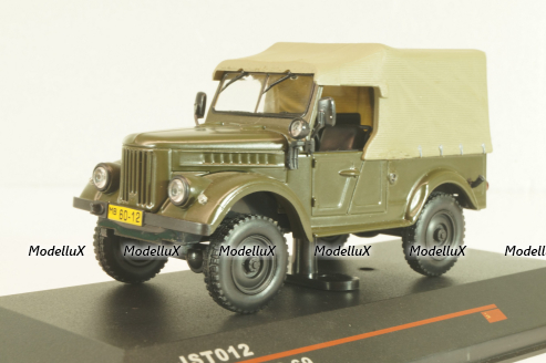 ГАЗ-69 4х4 1954, хаки, IST012, IST 1:43 (Без картонной коробки!)