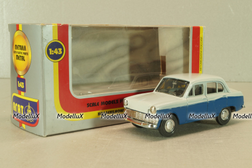 Москвич-403, синий/белый, , Агат 1:43 ( Чума)