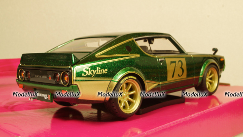 Nissan Skyline 2000 GTR #73 (KPGC110) 1973, green, 32539, Maisto 1:24