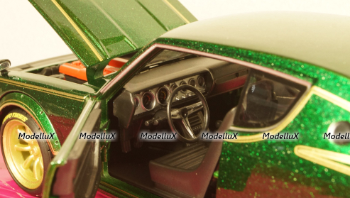 Nissan Skyline 2000 GTR #73 (KPGC110) 1973, green, 32539, Maisto 1:24