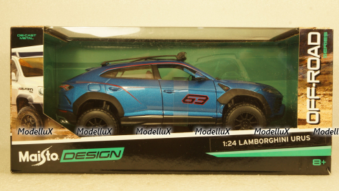 Lamborghini Urus offroad #63 2018, blue,  Maisto 1:24