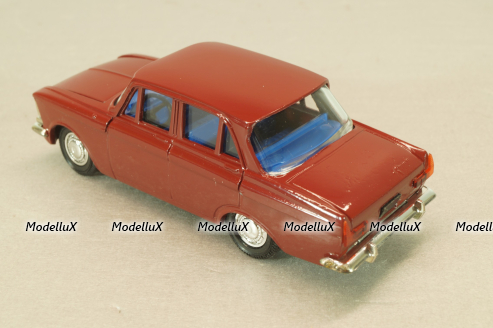 Москвич-408 бордовый, декабрь 97г., Агат 1:43