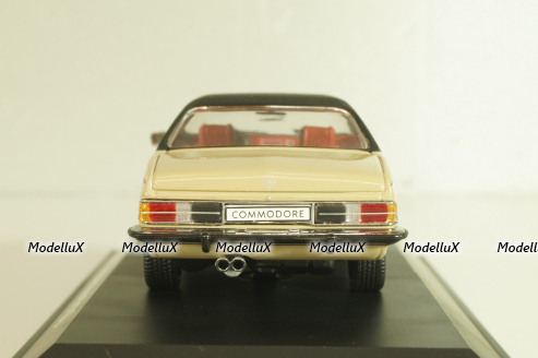 Opel Commodore (B) GS 1972, light creame/black, 02771, Schuco 1:43