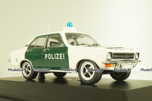 Opel Ascona (A) Polizei 1971, white/green, 02652, Schuco 1:43