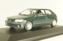 Peugeot 306 2 door 1995, green, 430112500, Minichamps 1:43