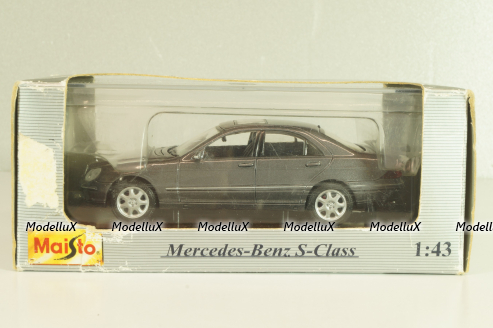 Mercedes-Benz S 500 (W220) 1998, grey, 31505, Maisto 1:43