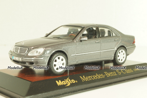 Mercedes-Benz S 500 (W220) 1998, grey, 31505, Maisto 1:43
