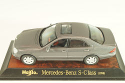 Mercedes-Benz S 500 (W220) 1998, grey, 31505, Maisto 1:43