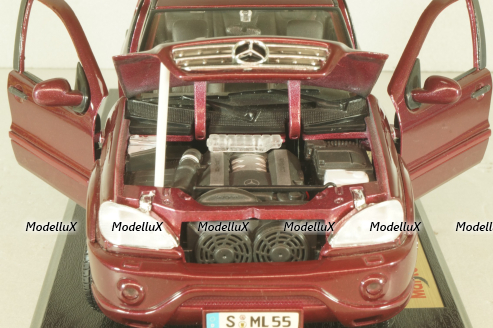 Mercedes-Benz ML 55 AMG (W163) 2000, maroon, 503348, Maisto 1:18