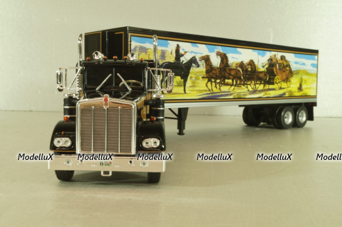 Kenworth W925 with semi-trailer "Smokey and the Bandit" 1977, black, W83431001, Werk83 1:43 Уценка!