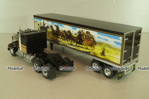 Kenworth W925 with semi-trailer "Smokey and the Bandit" 1977, black, W83431001, Werk83 1:43 Уценка!