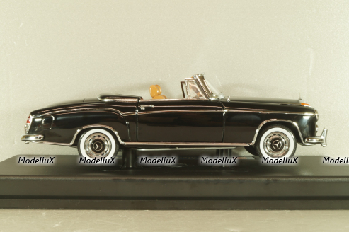 Mercedes-Benz 220 SE Cabriolet 1958, black, 3553, Sun Star 1:18