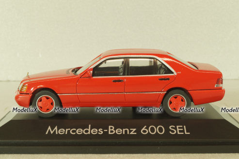 Mercedes-Benz 600 SEL (W140) 1991, red, 070041, Herpa 1:43