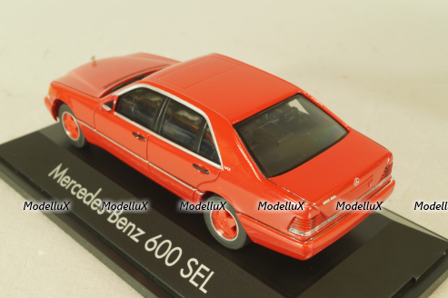 Mercedes-Benz 600 SEL (W140) 1991, red, 070041, Herpa 1:43