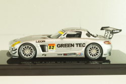 Mercedes-Benz SLS  SGT300 #52 "Green Tec", silver, 44747, EBBRO 1:43