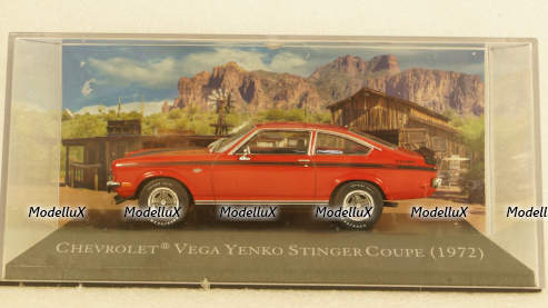 Chevrolet Vega Yenko Stinger Coupe 1972, red, American Cars №47, Altaya 1:43