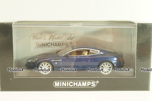 Aston Martin DB9 2003, blue, 400137321, Minichamps 1:43