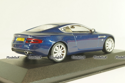 Aston Martin DB9 2003, blue, 400137321, Minichamps 1:43