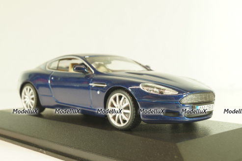 Aston Martin DB9 2003, blue, 400137321, Minichamps 1:43