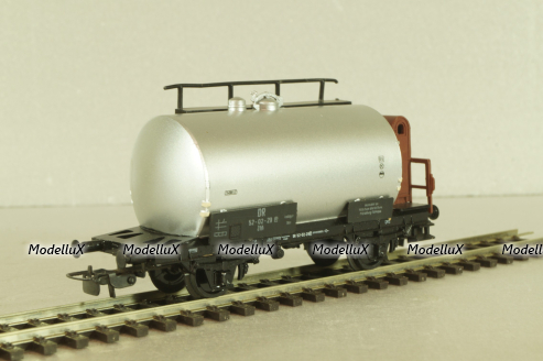 Вагон-цистерна, 2-х осный, DR, #52-02-29, silver, 5/6408-019, Piko 1:87 HO